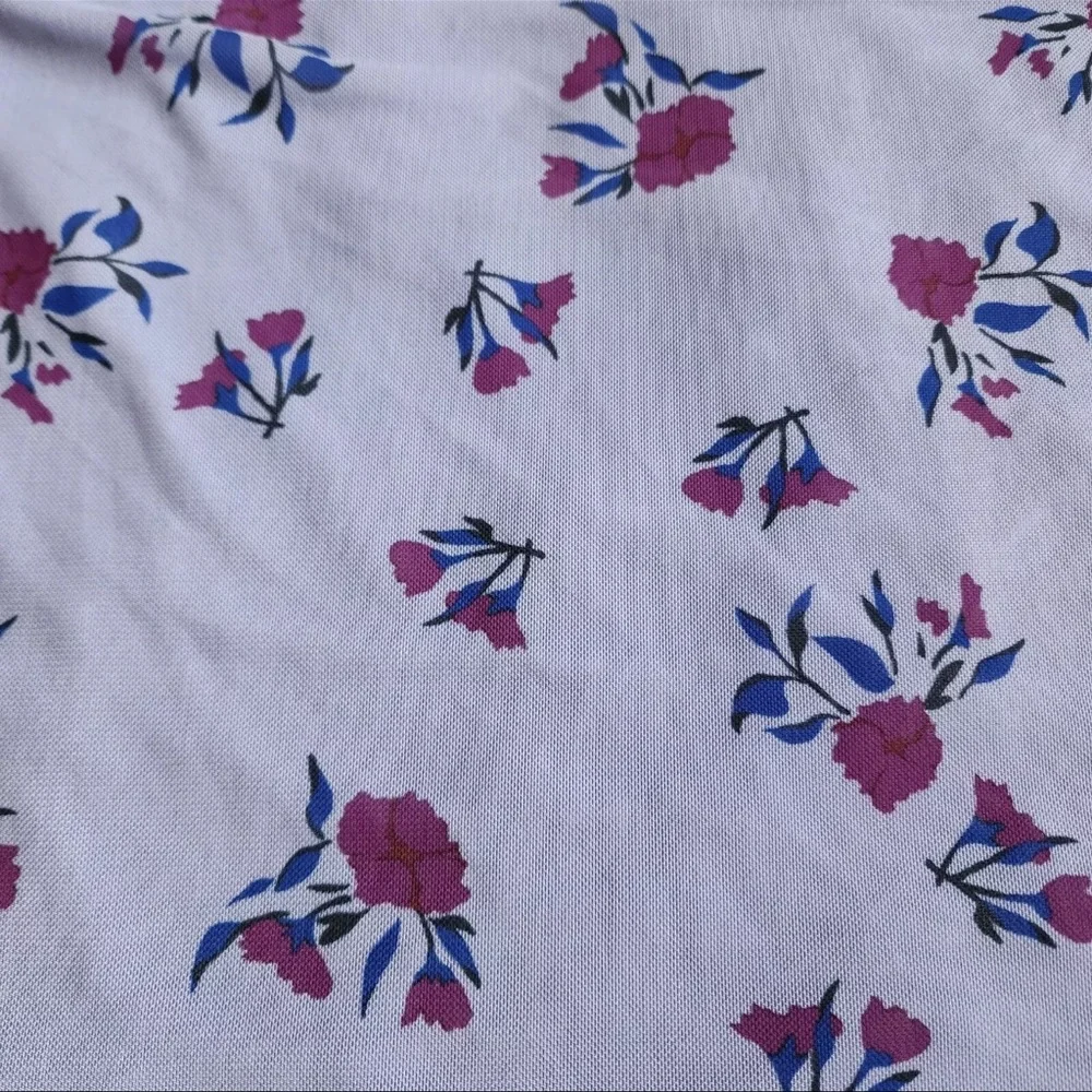 Periwinkle & Purple Floral Print Slip Dress - Picture 5 of 11